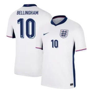 England Home Jersey EURO 2024 RICE #4 KANE #9 BELLINGHAM #10 FODEN #11