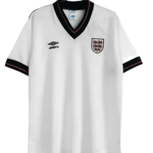 1984/87 England Retro Soccer Jersey Home Replica