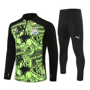 Kids Manchester City Zipper Sweatshirt Kit(Top+Pants) 2024-25