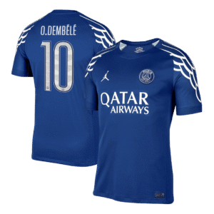 O.DEMB¨¦L¨¦ #10 PSG Soccer Jersey Fourth Away Custom Shirt 2024-25 - UCL