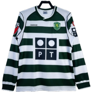 Sporting Lisbon Retro Home Long sleeve Jersey 2003-04