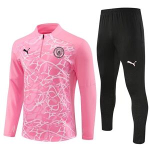 Kids Manchester City Zipper Sweatshirt Kit(Top+Pants) 2024-25