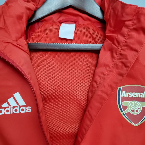 Arsenal Soccer Jersey Windbreaker Red 2021 - Image 5