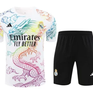 24-25 Real Madrid Training Wear White Suit Shirt