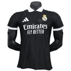 2025-26 Real Madrid Men's Polo Shirt Black