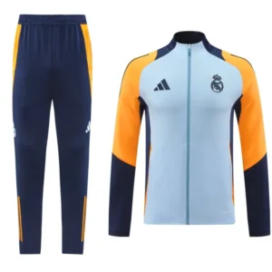 2024-25 Real Madrid Zipper Sweatshirt Kit(Top+Pants)