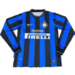 09-10 Inter Milan UCL Final Retro Home Long Sleeve Jersey