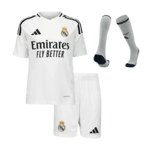 Kids Real Madrid Custom Home Full Soccer Kits 2024-25