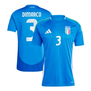 Italy Home Jersey CHIESA #14 BARELLA #18 DIMARCO #3 EURO 2024
