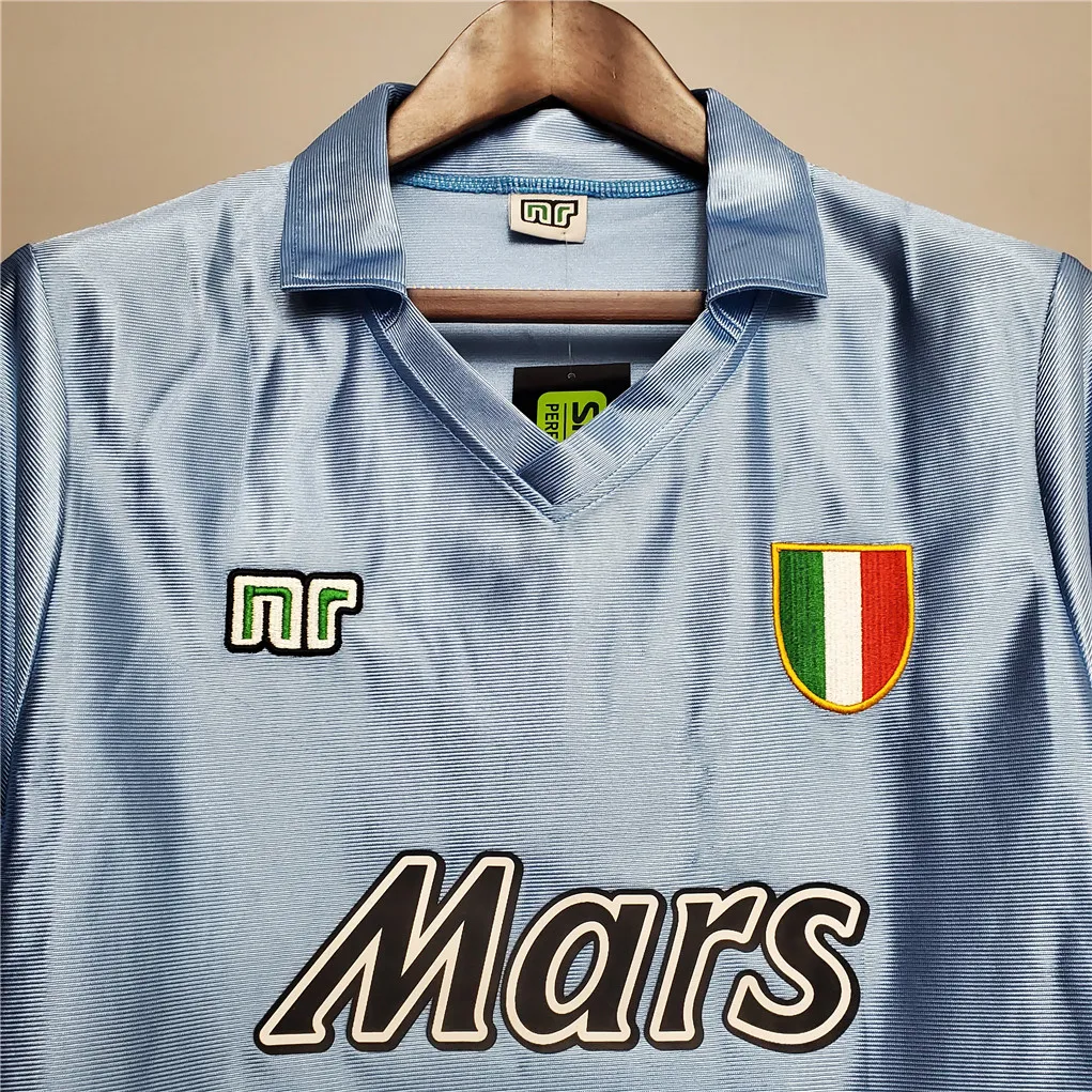 1990/91 Napoli Retro Jersey Home - Image 3
