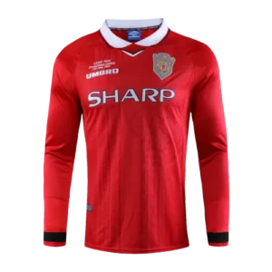 1999/00 Manchester United UCL Final Retro Jersey Home Long Sleeve