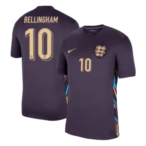 England Away Jersey EURO 2024 RICE #4 KANE #9 BELLINGHAM #10 FODEN #11