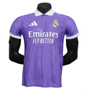 2025-26 Real Madrid Men's Polo Shirt Purple