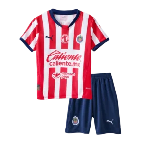 24-25 Chivas Home Soccer Kids kit Jersey+Shorts
