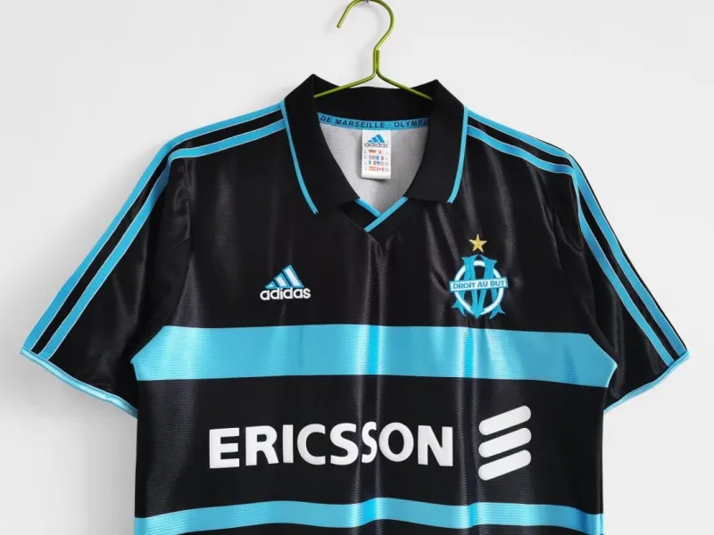 99-00 Marseille Retro Jersey Away - Image 5