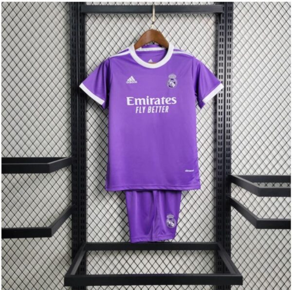 Real Madrid16-17 Away Retro Kids Kits Children Sets Football Jersey - Image 3
