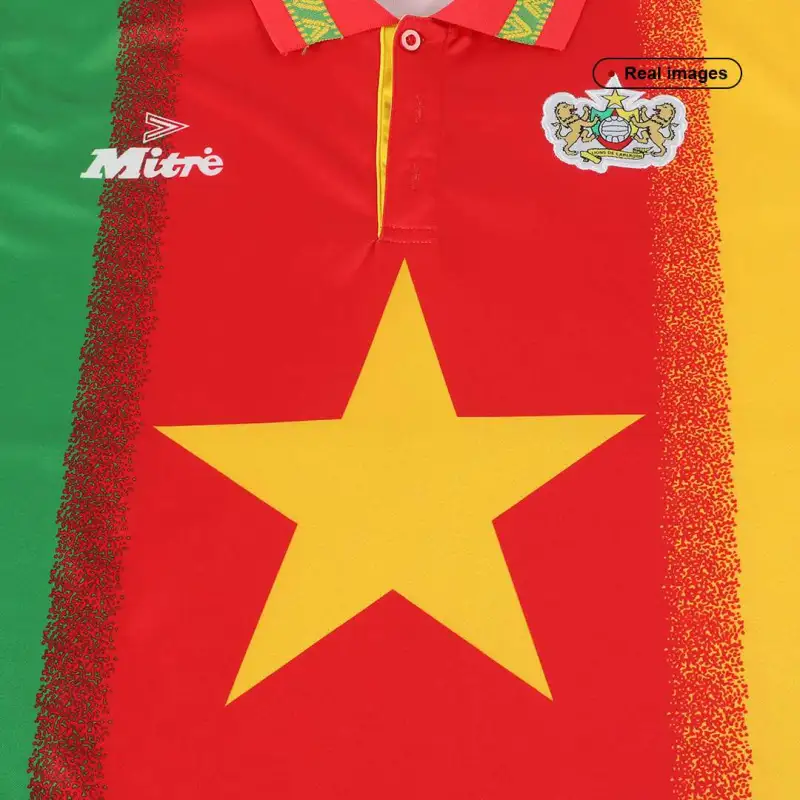Cameroon 1994 Retro Jersey Home - Image 5