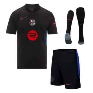 Barcelona Away Custom Full Soccer Kit 2024-25 - Spotify Logo Without Text