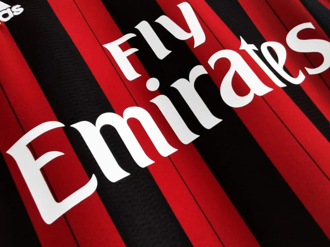 13-14 AC Milan Retro Jersey Home - Image 3