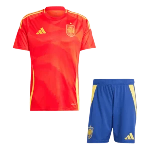 Spain Home Kit(Jersey+Shorts) Soccer Apparels Euro 2024