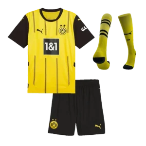 Kids Borussia Dortmund Custom Home Full Soccer Kits 2024-25