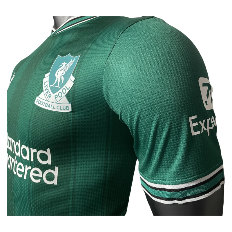 2025-26 Liverpool Green Player Edition Football Jersey - Image 3