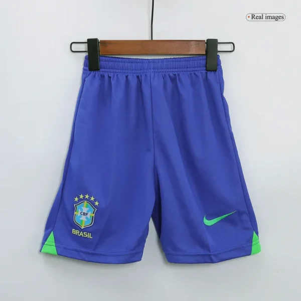 Brazil Kids Soccer Jersey Home Kit(Jersey+Shorts) World Cup 2022 - Image 7