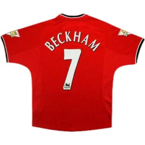 2000/02 Manchester United BECKHAM #7 Retro Jersey Home