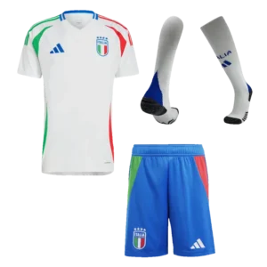 Italy Away Whole Kit(Jersey+Shorts+Socks) Euro 2024