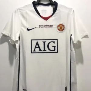 2008-09 Manchester United Retro Jersey Home UCL Final