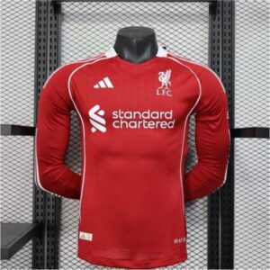 Liverpool Home Long Sleeve Shirt 2526 - Players